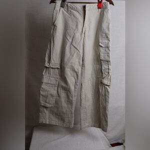 Light Beige Cargo Pants with Utility Pockets